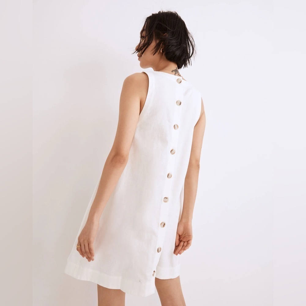 Madewell Linen Cotton Tank Mini Dress sz S